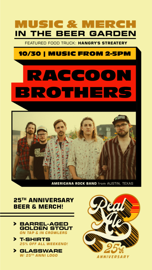 Raccoon Brothers at Real Ale Brewing