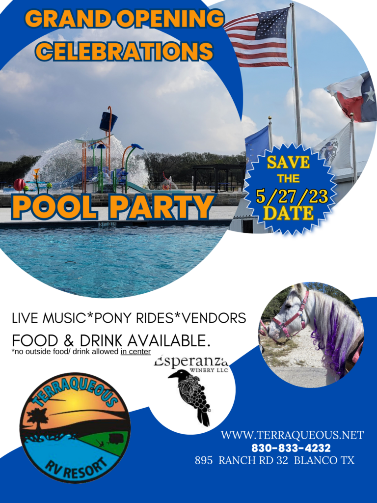 Grand Opening at Terraqueous RV Resort