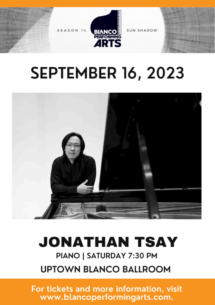 Blanco Performing Arts presents Jonathan Tsay