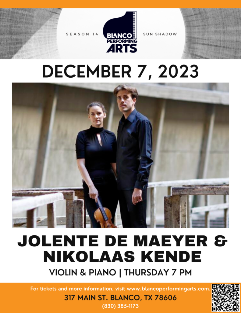 Blanco Performing Arts welcomes Jolente de Maeyer & Nikolaas Kende