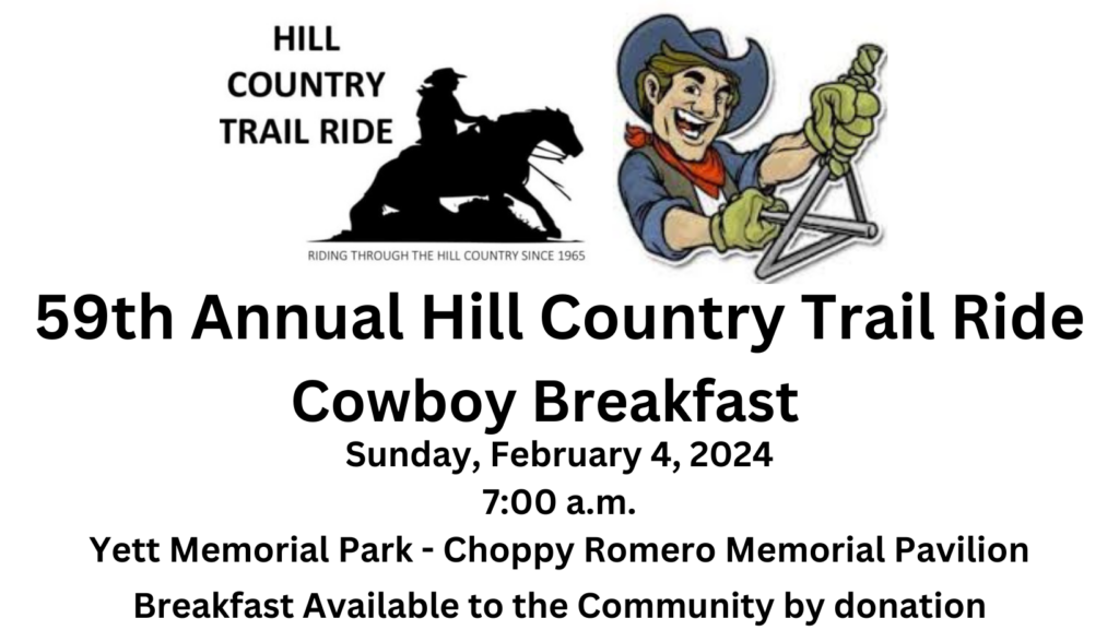59th Annual Hill Country Trail Ride Cowboy Breakfast