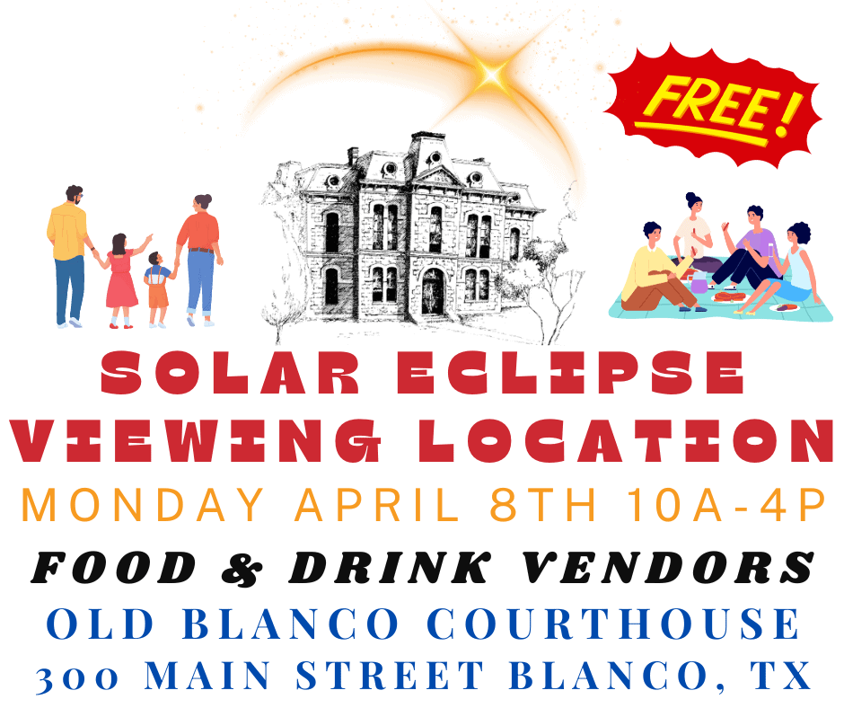 Watch the Eclipse at the Old Blanco County Courthouse