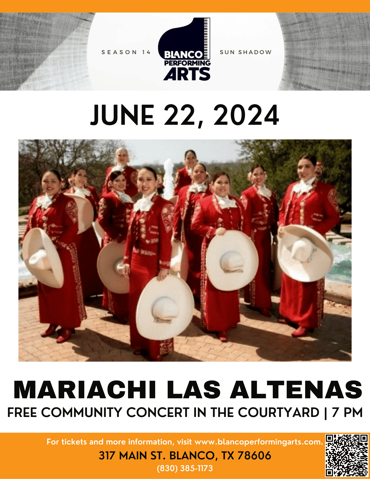 Blanco Performing Arts welcomes Mariachi Las Altenas